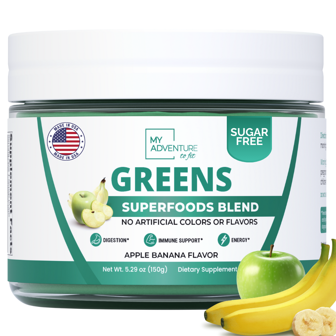 Apple Banana Greens Superfood Blend – Daily Greens Powder with
