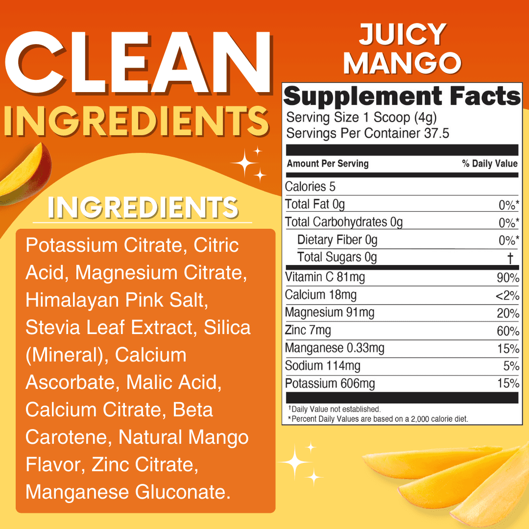 CleanIngredients-SupplementFacts-ElectrolytesJuicyMango-MyAdventuretoFit_6c31bac8-5d69-44a3-9daa-fa2278ecf410 - My Adventure to Fit