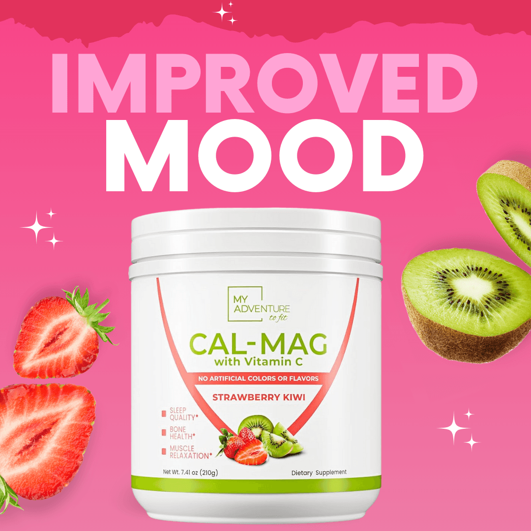 Strawberry Kiwi Calcium Magnesium - 30 Servings | Zero Sugar Stress & Cramp Support