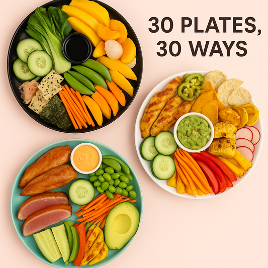 30 Tiffany Plates - 30 Ways - Trying Different Food Combinations