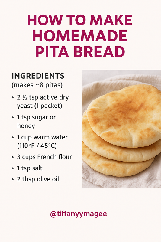Homemade Pita Bread – Soft, Puffy & Perfect for Dipping