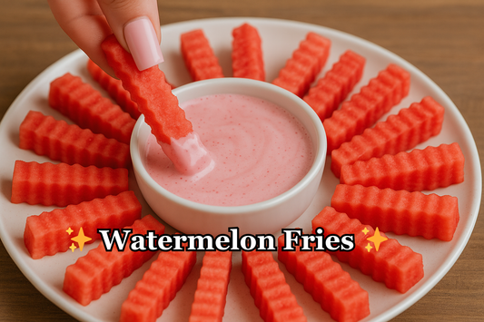 Watermelon Fries and Greek Yogurt Dip | Low Calorie High Protein Snack
