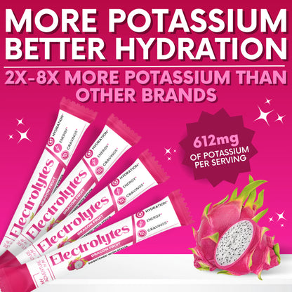 Electrolytes - Dragon Fruit 30 Count Sticks