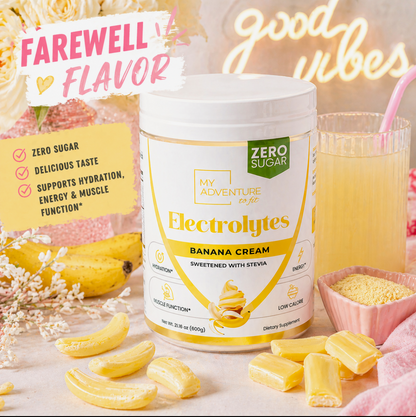 Electrolytes - Banana Cream - Family Size - Farewell Flavor