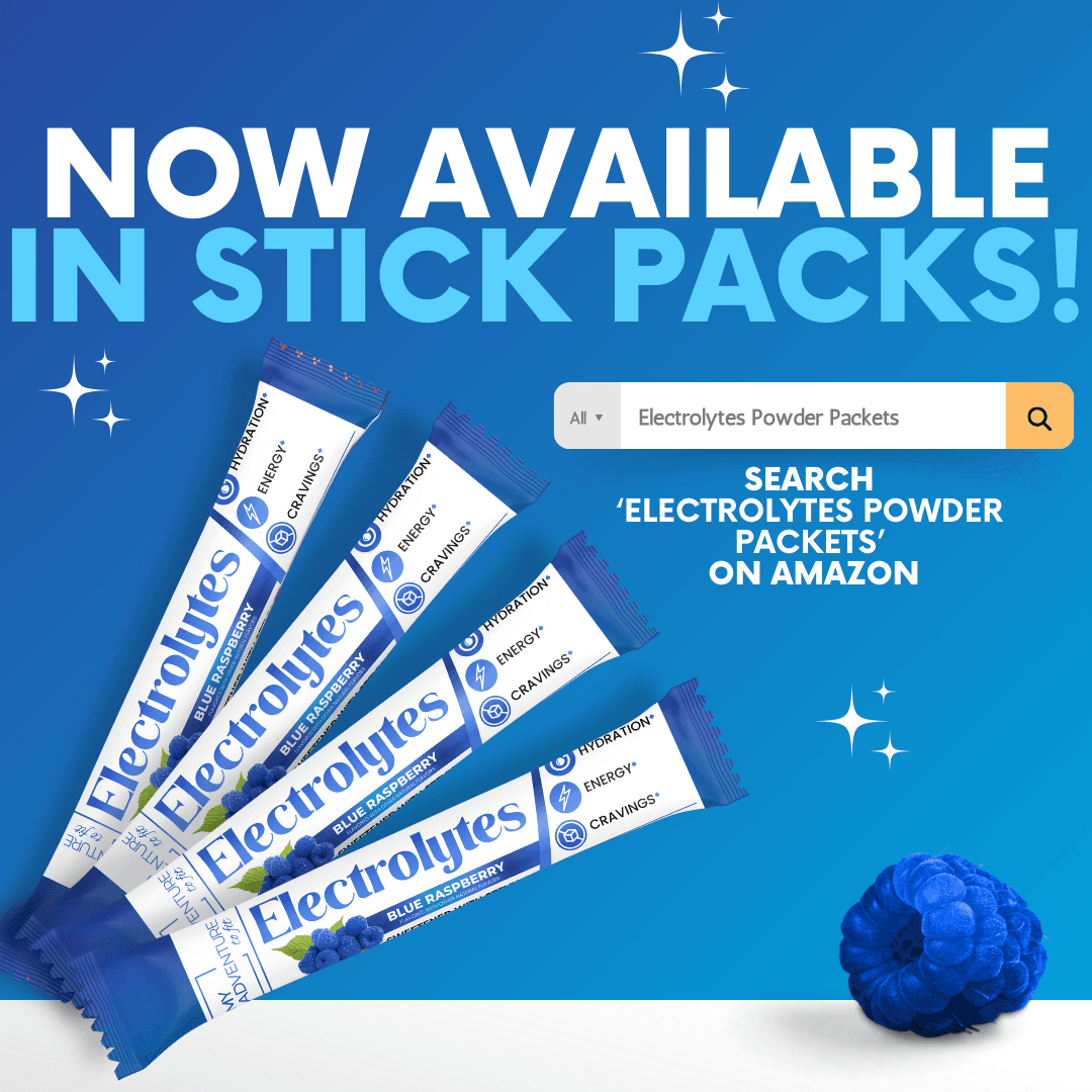 Blue Raspberry Electrolytes My Adventure to Fit Canister Tiffany Plate Tiktok Hydration Powder Drink Sugar Free  on Amazon