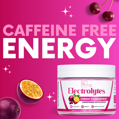 Cherry Passionfruit Electrolytes Powder My Adventure to Fit Tiffany Plate Sugar Free Hydration Mix