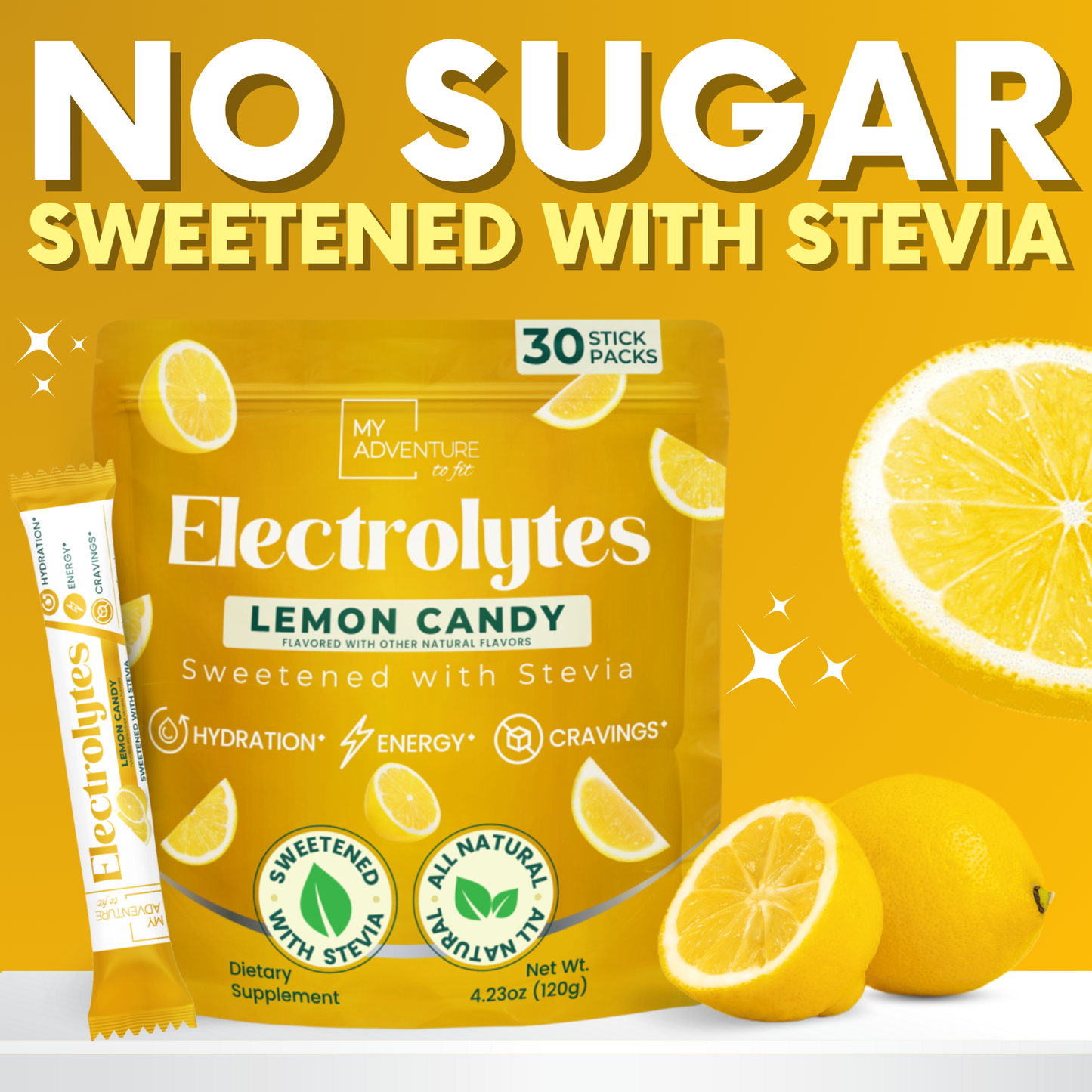 Electrolytes - Lemon Candy Stick Packs