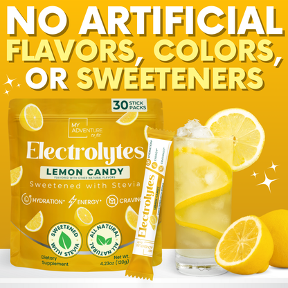 Electrolytes - Lemon Candy Stick Packs