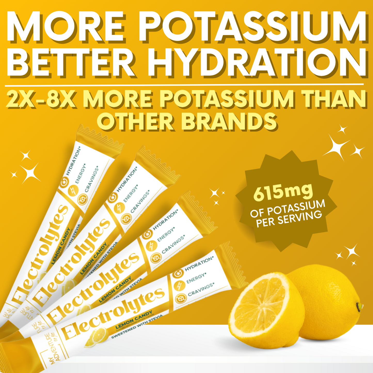 Electrolytes - Lemon Candy Stick Packs