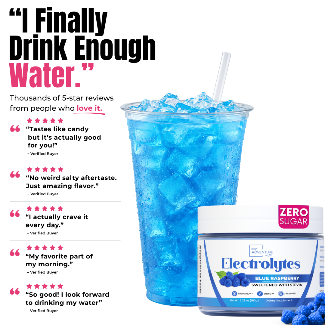 Blue Raspberry Electrolytes | ZERO SUGAR Hydration | 37 Servings