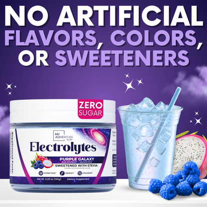NEW LAUNCH! Purple Galaxy Electrolytes | ZERO SUGAR Hydration | 37 Servings