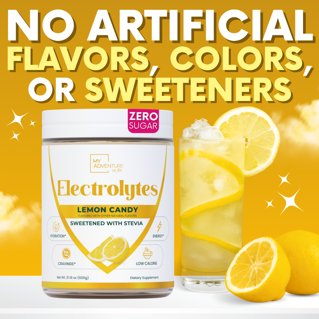 Lemon Candy Electrolytes | ZERO SUGAR Hydration | FAMILY SIZE - 150 Servings