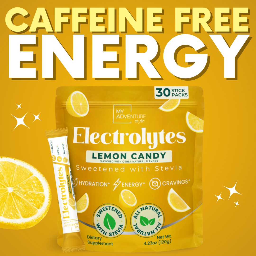 Lemon Candy Electrolytes Powder Stick Pack - 30 Servings - Zero Sugar - No Artificial Flavors, Colors or Sweeteners - 15 Sticks - 2-8X More Potassium - No Salty Taste - Refreshing Hydration - Caffeine Free Energy - Vegan, Keto & Paleo