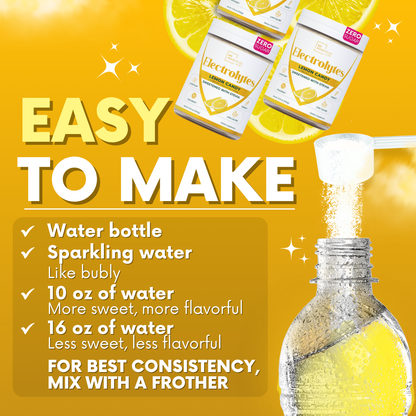 Lemon Candy Electrolytes | ZERO SUGAR Hydration | FAMILY SIZE - 150 Servings
