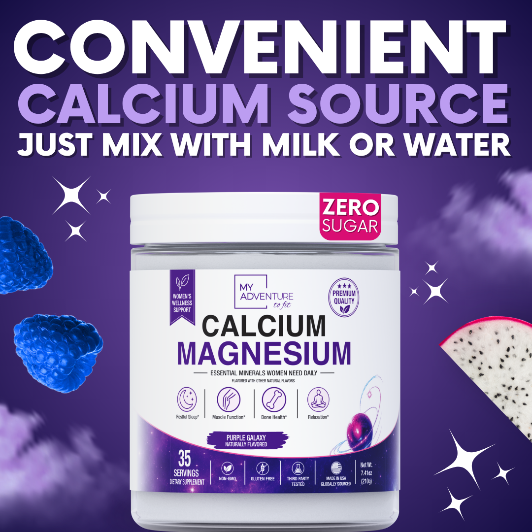RELAXING DRINK MIX Stress & Cramp Support | Purple Galaxy Calcium & Magnesium | ZERO SUGAR | 35 Servings