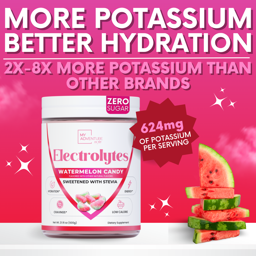 Watermelon Candy Electrolytes | ZERO SUGAR Hydration | FAMILY SIZE - 120 Servings