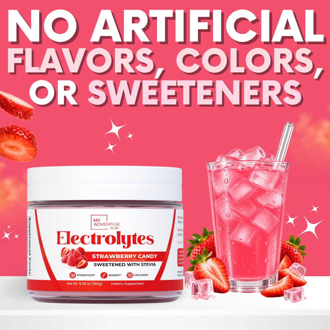 *limited edition* Strawberry Candy Electrolytes – 37 Serving Canister | Zero Sugar Hydration