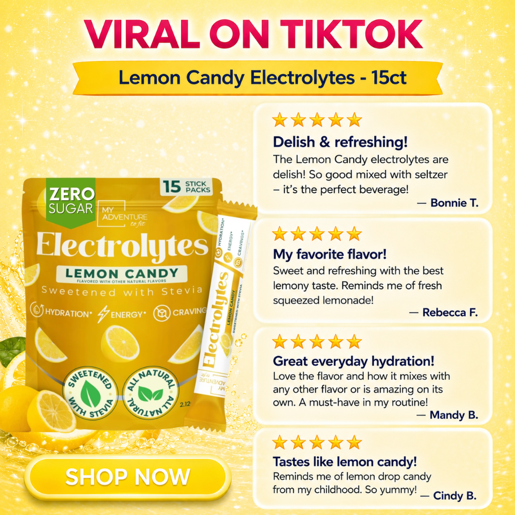 Lemon Candy Electrolytes Powder Stick Pack - 15 Servings