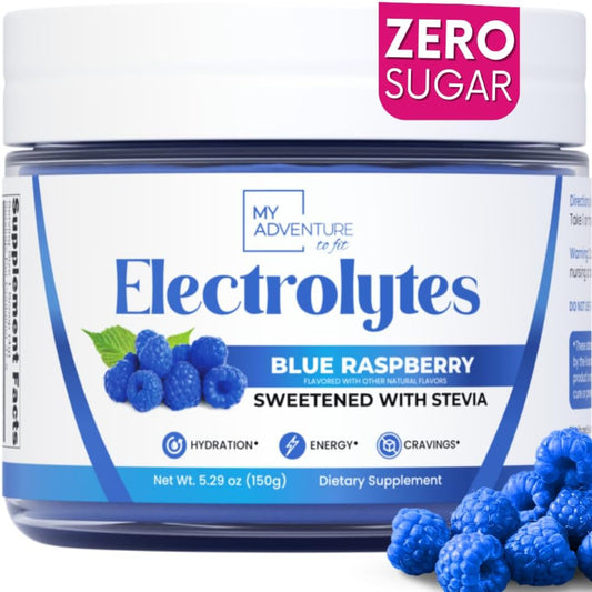 Blue Raspberry Electrolytes – 37 Serving Canister | Zero Sugar Hydration