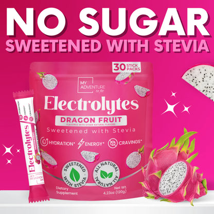 Electrolytes - Dragon Fruit 30 Count Sticks