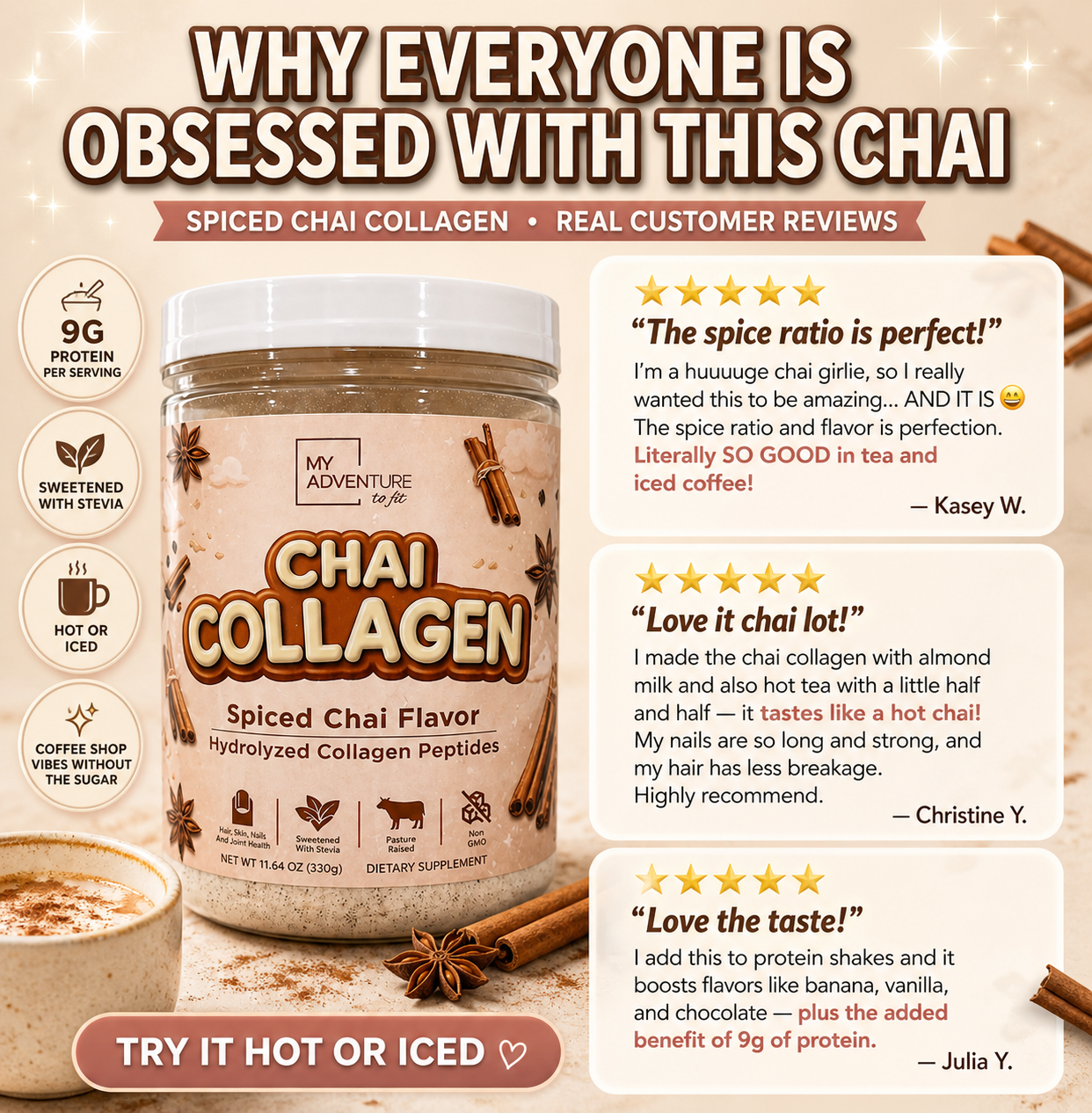 Chai Spice Collagen | Delicious & Nutritious – My Adventure to Fit