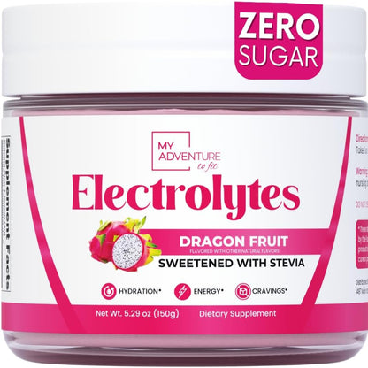 Dragon Fruit Electrolytes – 37 Serving Canister | Zero Sugar Hydration