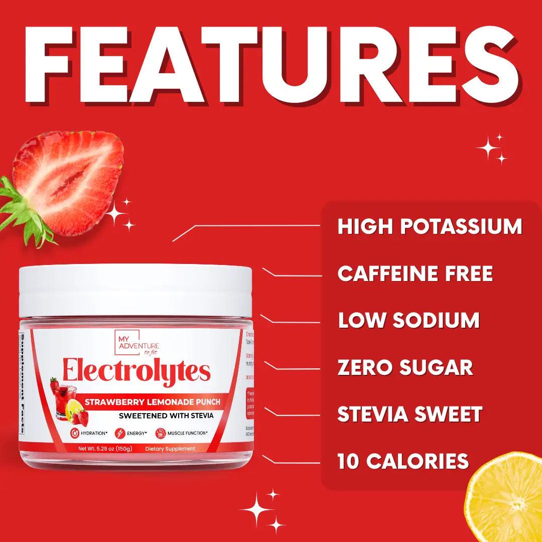 Electrolytes - Strawberry Lemonade Punch (LIMITED EDITION) - My Adventure to Fit