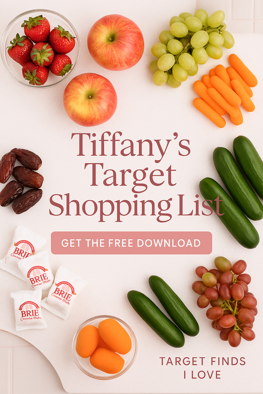 Free Target Grocery List for Tiffany Plates (Downloadable PDF)