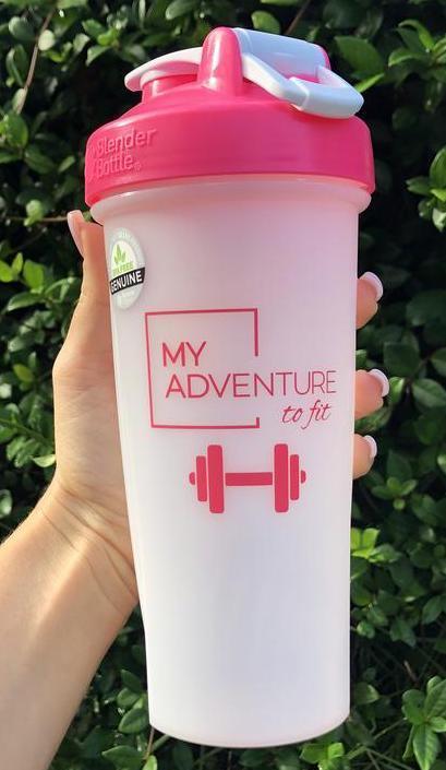Blender Bottle My Adventure to Fit with Barbell - Magenta - Two Sizes Available - My Adventure to Fit