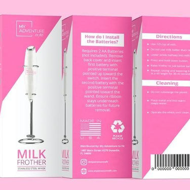 Handheld Milk Frother - Pink